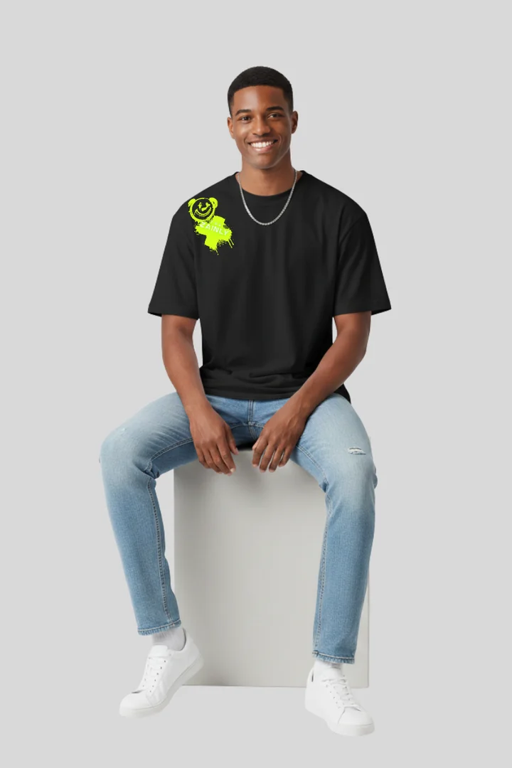 Front view of Give Me Guts Oversized T-Shirt | Bold Streetwear by THE ZAINLY