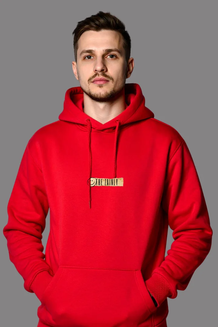 Hover view of JOKER X Loose Fit Hoodie – Red Scary Face Gothic Streetwear for Men & Women | THE ZAINLY