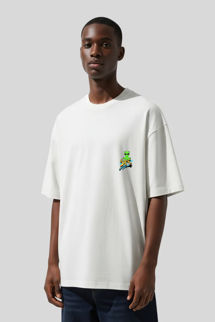 Hover view of Super Alien “Game Over” Oversized T-Shirt – Street Graffiti Edition | THE ZAINLY