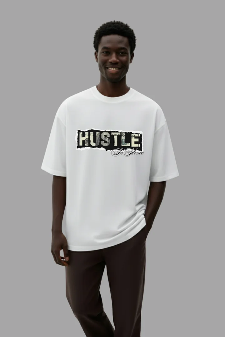 Front view of Hustle in Silence
