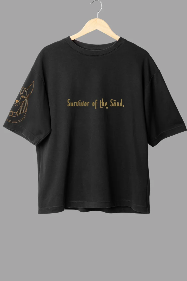 Raw Soul Oversized T-Shirt – Black Streetwear Graphic Tee with Desert Camel & Egyptian Hieroglyphics Raw Soul Oversized T-Shirt – Black Streetwear Graphic Tee with Desert Camel & Egyptian Hieroglyphics in black