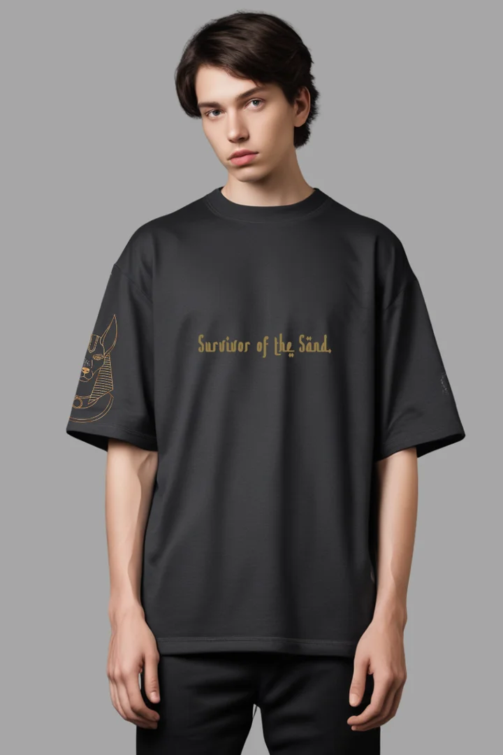 Raw Soul Oversized T-Shirt – Black Streetwear Graphic Tee with Desert Camel & Egyptian Hieroglyphics Raw Soul Oversized T-Shirt – Black Streetwear Graphic Tee with Desert Camel & Egyptian Hieroglyphics in black